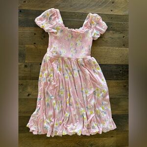 Little Sleepies Play - Rosy Meadow Puff Sleeve Smocked Dress - Size: 5